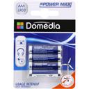 Domédia Power Max - Piles alcalines AAA LR03 1,5 V les 4 piles