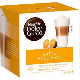 Latte macchiato Latte macchiato,DOLCE GUSTO,la boîte de 16 capsules de 269 Gr
