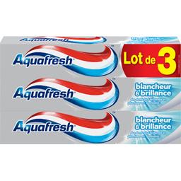 Aquafresh Dentifrice Blancheur & Brillance, triple protection les 3 tubes de 75ml