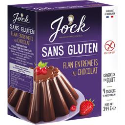 Jock Flan entremets au chocolat sans gluten la boite de 4 sachets - 344 g