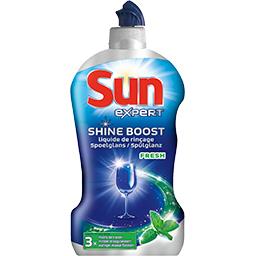 SUN Liquide de Rinçage pour Lave-Vaisselle Expert Shine Boost Fresh 450 ml