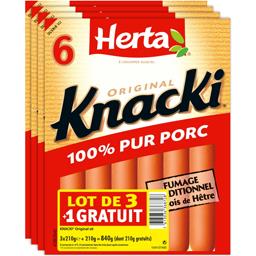 Saucisses 100% Pur Porc Knacki