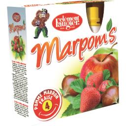 Marpom's fraise, crème de marrons, compote de pomme et fraise à boire, le pack de 4 gourdes Marpom's fraise, crème de marrons, compote de pomme et fraise à boire, le pack de 4 gourdes,Clément Faugier,le pack de 4 gourdes, 340 Gr