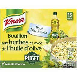 Knorr Bouillon aux herbes et huile d'olive Puget Knorr Bouillon aux herbes et huile d'olive Puget ,KNORR,x15 150g