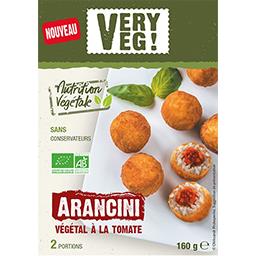 Very Veg Arancini végétal à la tomate BIO la barquette de 160 g