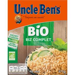 Uncle Ben's Riz complet BIO les 3 sachets de 125 g