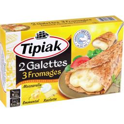 Tipiak Galettes 3 fromages les 2 galettes de 125 g