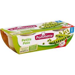 Petits pois, dès 8 mois Petits pois, dès 8 mois,POMMETTE,les 2 pots de 120 g