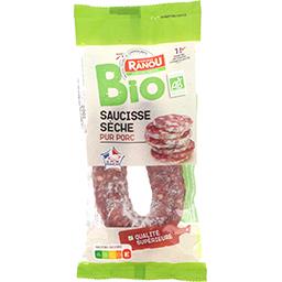 Bio Monique Ranou Saucisse sèche pur porc BIO la saucisse de 200 g