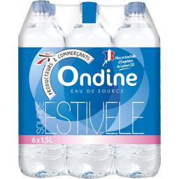 Eau de source naturelle Ondine Eau de source naturelle Ondine,INTERMARCHE,Le pack de 6x1.5 L - 9 L