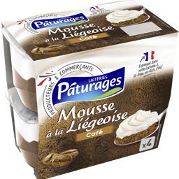 Paturette, mousse à la liégeoise au café, 4 x Paturette, mousse à la liégeoise au café, 4 x ,PATURAGES,