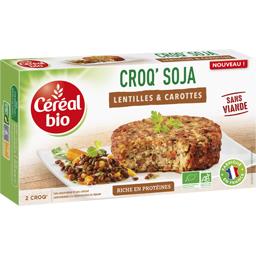 Céréal Bio Croq' soja lentilles & carottes BIO les 2 Croq de 100 g