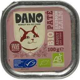 Dano Pâté pour chat au saumon BIO la barquette de 100 g