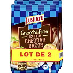 Lustucru Gnocchi à poêler extra cheddar bacon le paquets de 280 g
