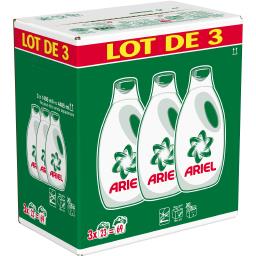 Lessive liquide Lessive liquide,ARIEL,les 3 bidons de 1495 ml