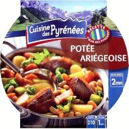 Potée ariégeoise Potée ariégeoise,Cuisine Des Pyrénées,la barquette de 350g