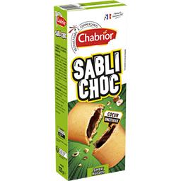 Chabrior Biscuits Sabli'Choc noisette la boite de 12 - 225 g