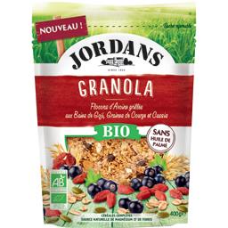Jordans Granola flocons d'avoines baies goji graines de cour... le sachet de 400 g