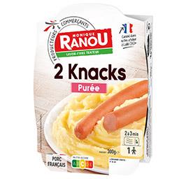 Knacks et purée, Express Knacks et purée, Express,MONIQUE RANOU,la barquette de 300g