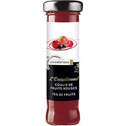 L'Exceptionnel coulis de fruits rouges 75% de fruit L'Exceptionnel coulis de fruits rouges 75% de fruit,CHABRIOR,le flacon de 165 g