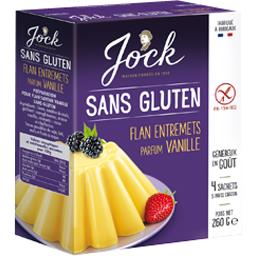 Jock Flan entremets parfum vanille sans gluten la boite de 4 sachets - 260 g