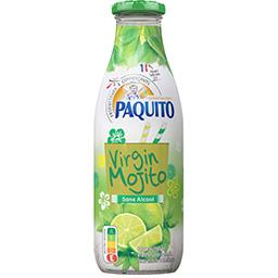 Mojito sans alcool, citron vert menthe, la bouteille de 1 l Mojito sans alcool, citron vert menthe, la bouteille de 1 l,PAQUITO,la bouteille de 1 l