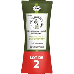 La Provençale Bio Le Masque de Pureté nettoyant argile blanche & olive... le lot de 2 tubes de 100 ml