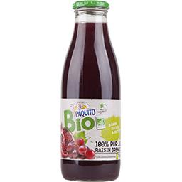 Bio Paquito 100% pur jus raisin grenade BIO la bouteille de 75 cl
