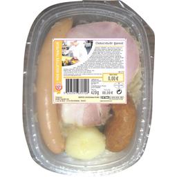 Choucroute garnie, la barquette de 420 gr Choucroute garnie, la barquette de 420 gr,,la barquette de 420 Gr