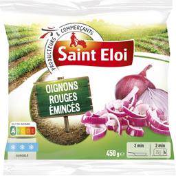 Saint Eloi Oignons rouges émincés le sachet de 450 g