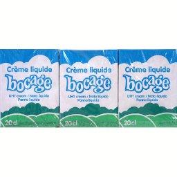 Crème liquide stérilisée UHT, 3 x Crème liquide stérilisée UHT, 3 x ,BOCAGE,