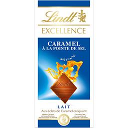 Lindt Excellence - Chocolat au lait caramel à la pointe de... la tablette de 100 g