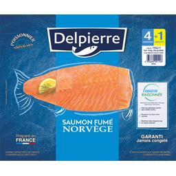 Delpierre Saumon fumé Norvège le paquet de 4 tranches - 150 g