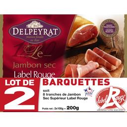 Delpeyrat Le Jambon Sec Label Rouge le barquettes de 100 g