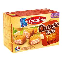 Cheese Party emmental, reblochon et cheddar, la boite de 15 bouchées - 300 g Cheese Party emmental, reblochon et cheddar, la boite de 15 bouchées - 300 g,LE GAULOIS,la boite de 15 bouchées - 300 g