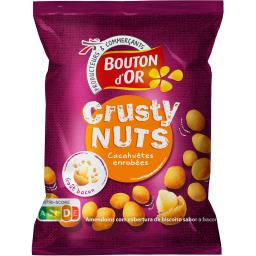 Bouton d'Or Crusty Nuts - Cacahuètes enrobées goût bacon le sachet de 125 g