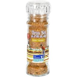 Les sauniers de l'ile de ré Gros sel curry Le moulin en verre de 80 gr