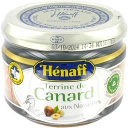 Terrine de canard aux noisettes Terrine de canard aux noisettes,HENAFF,le pot de 180 Gr
