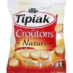 Croûtons nature croustillants Croûtons nature croustillants ,TIPIAK,le sachet de 90g