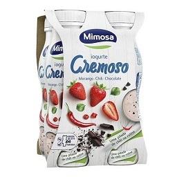 Iogurte líquido morango, chocobits chili