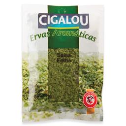 Salsa em folhas, pacote