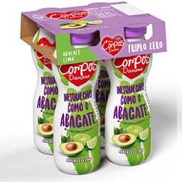 Iogurte líquido Corpos Danone triplo 0% abacate e li...