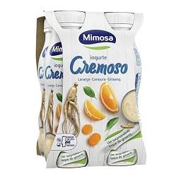 Iogurte líquido laranja, cenoura e ginseng