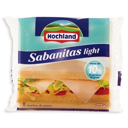 Queijo sabanitas light em fatias