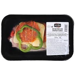 Roti com chouriço e queijo