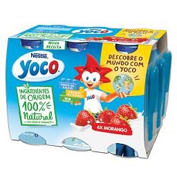 Iogurte líquido Yoco 100% natural morango sem lactos...