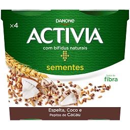 Activia cereais e sementes - espelta, coco e pepitas...