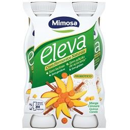 Iogurte líquido eleva fermentos naturais manga, ceno...