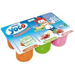 Iogurte yoco suissinhos alperce / maçã e pera / mora...