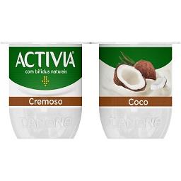 Iogurte activia cremoso coco
